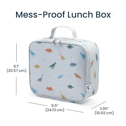 Tiny Twinkle Insulated Lunch Box for Girls and Boys | Durable and Reusable for School & Travel | Ages 3 and Up | Waterproof and Easy to Clean | PFAs and BPA Free（Dinosaur） - color: Dinosaur