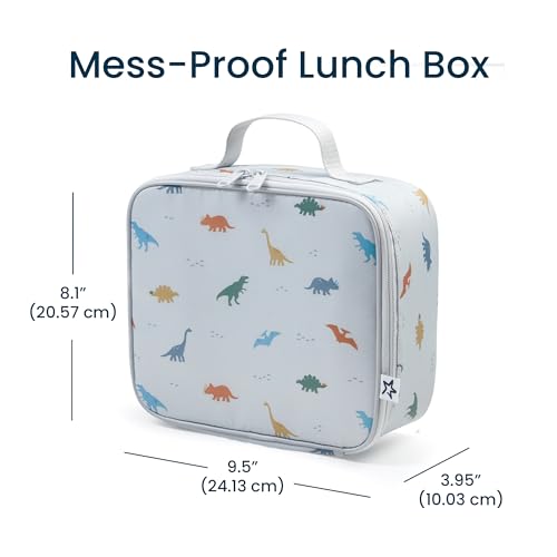 Tiny Twinkle Insulated Lunch Box for Girls and Boys | Durable and Reusable for School & Travel | Ages 3 and Up | Waterproof and Easy to Clean | PFAs and BPA Free（Dinosaur） - color: Dinosaur