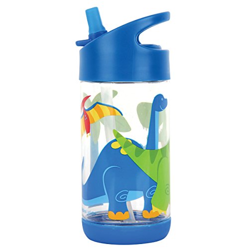 Stephen Joseph, Kids Flip Top Water Bottle, 10 oz Tritan BPA Free, Water Bottle for Girls & Boys, Back to School Flip Top Bottle, DINO - color: Dino