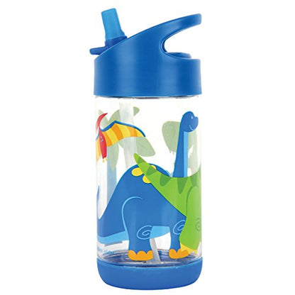 Stephen Joseph, Kids Flip Top Water Bottle, 10 oz Tritan BPA Free, Water Bottle for Girls & Boys, Back to School Flip Top Bottle, DINO - color: Dino
