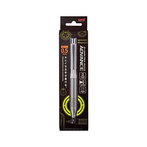 uni Kurutoga Advance Upgrade Model 0.5mm Mechanical Pencil, White Body (M510301P.1) - color: white