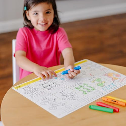 Melissa & Doug Learning Mat Crayons - 5 Colors (Pack of 2) - size: 1 Count (Pack of 2)