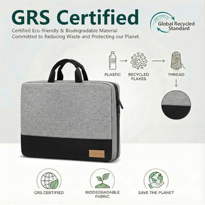 bagasin 14 Inch Laptop Sleeve Case TSA Friendly | Computer bag fits MacBook, HP, Lenovo, Dell, ASUS, Acer 14-inch laptops & Chromebooks. Durable protection. - color: Gray, size: 14