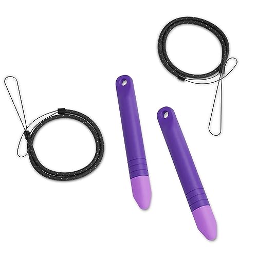 Amazon Kid-Friendly Tablet Stylus with Tether, 2-pack - color: Purple