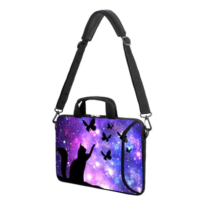 15" laptop sleeve laptop bag chromebook case adjustable shoulder strap with handle accessory pocket for men women (RYD-15-14) - color: Ryd-15-14