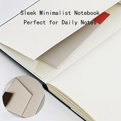 A6 Leather Hardcover Notebook- 3Pack 192 Pages Thick 100GSM Paper, Dotted/Grid/Blank, with Elastic Band & Inner Pocket for Writing, Sketching, Journaling - color: Yellow+Green+Black, size: A6