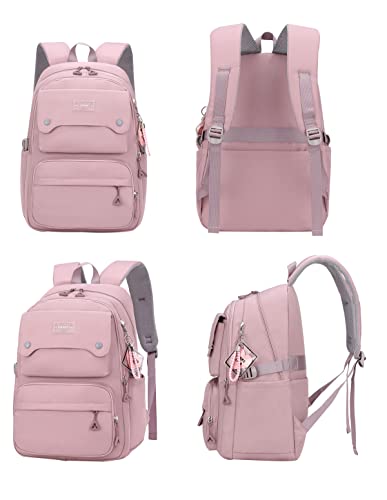 JiaYou Teen Girls Casual Backpack High Middle School Daypack Women Daily Travel Laptop Bag (1# Purple, 26 Liters) - color: 1# Purple