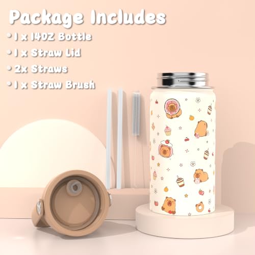 Bento Lunch Box for Kids Adult, Leakproof 3-4 Compartment Bento Box Set with Insulated Food Jar,Water Bottle, Lunch Bag, School Lunch Container for Toddler Teen Girls Boys Ages 3+(Brown) - color: Brown