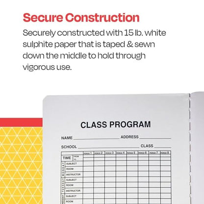 School Smart Hard Cover Composition Book, Unruled, 9-3/4 x 7-1/2 Inches, 100 Sheets (Pack of 3) - size: 1 Count (Pack of 3)