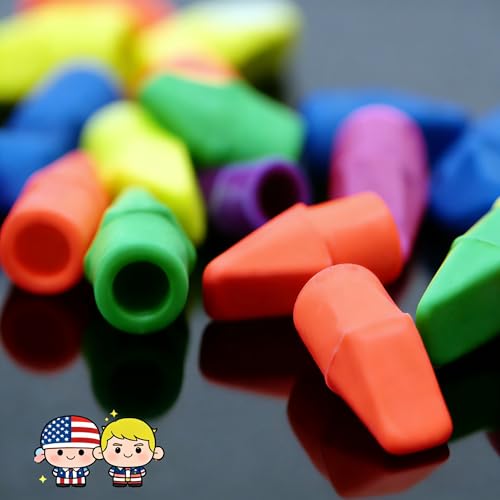Pencil Top Erasers Bulk Cap Erasers for Pencils, 500 Pack Eraser Cap Pencil Eraser Toppers, School Supplies for Teachers Sudents Classroom Home and Office - size: 500