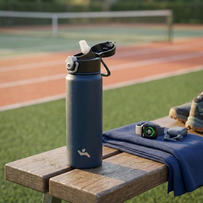 Konokyo 40 oz Insulated Water Bottle with Straw, Carry Loop, Mint - color: Mint, size: 40 Ounces