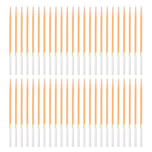PATIKIL 0.5mm Gel Pens Refills, 48 Pack Gel Pens Metallic Ink Fine Point Colored Refill Set for Adults Coloring Books Journaling Scrapbooking Art Drawing, Dark Yellow - color: Dark Yellow