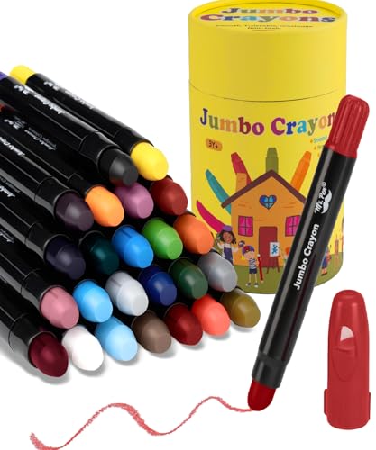 Mr. Pen- Jumbo Twistable Crayons, 24 Pack, Multicolor | Non-Toxic Washable Crayons