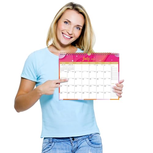 Lbylyhxc 2026-2027 Calendar - Includes July 2026 to December 2027-18 Monthly Wall Calendar 2026 - 2027, 11 x 8.5 Inches.Thick Paper with Julian Dates and Block for New Year and Christmas Presents (Calendar 2026-2027 Geometric) - color: Calendar 2026-2027