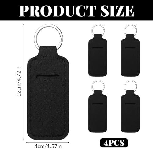 4PCS Anti Lost Thumb Flash Drive Holder with Keychain, USB Flash Drive Case, Small Portable Leather USB Storage Case Travel Protective Cover Carrying Cases for Usbs Flashs Drives Easy Storage