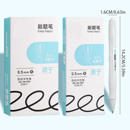 5/12 Pcs Quick-Drying Gel Inks Pen Smooth Writing Tool Retractable Back To School Supplies For Students - color: 12 pieces