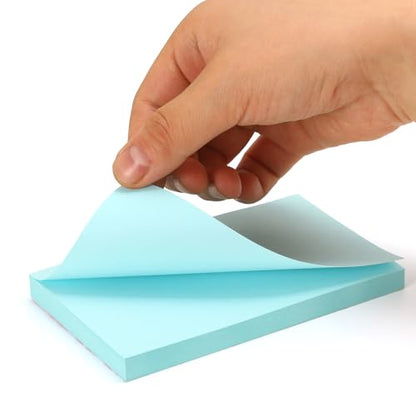 960 Sheets 3x5 Inches Large Sticky Notes,Self-Stick Post Stickies Colorful Super Sticking Power Memo Pads for Teacher Supply,School and Office - style: 12 Pads Pastel