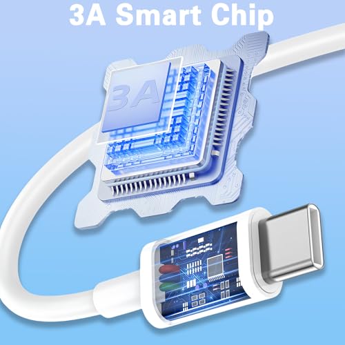 Gartmost [5-Pack] USB C to C 60W Fast Charging Cable, 480 Mbps Data Transfer【5 * 3.3ft】,PD 3.0 Compatible with iPhone 15/16 Plus Pro Pro Max, MacBook Pro/Air, iPad Pro/Air/mini and More（White） - size: 3.3ft+3.3ft+3.3ft+3.3ft+3.3ft