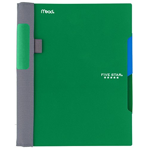 Five Star Advance Spiral Notebooks, 2 Subject, College Ruled Paper, 100 Sheets, 9-1/2" x 6", Blue, Green, Teal, 3 Pack (38640) - color: 14 Storm, size: Pack of 3