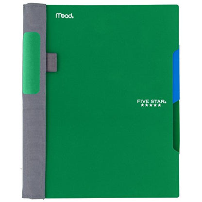 Five Star Advance Spiral Notebooks, 2 Subject, College Ruled Paper, 100 Sheets, 9-1/2" x 6", Blue, Green, Teal, 3 Pack (38640) - color: 14 Storm, size: Pack of 3