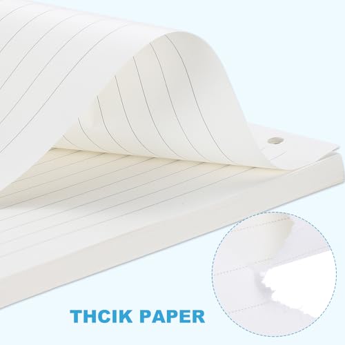 PATIKIL B5 Ruled Refills Inserts 9-Ring Binder Loose Leaf Planner Filler Paper Planner Inserts, 80 Sheets/160 Pages, Lined, White - size: B5, style: Lined