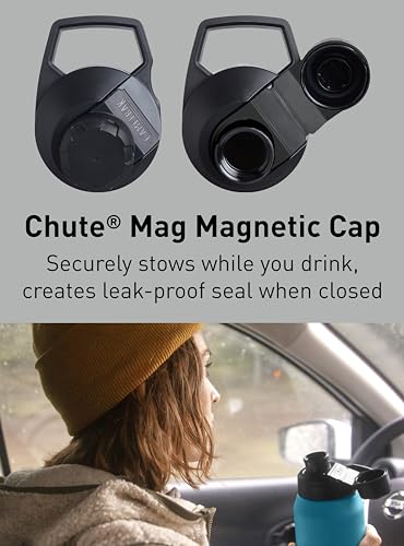 CamelBak Chute Mag Vacuum Insulated Stainless Steel Water Bottle, Magnetic Leak‑Resistant Cap for Everyday Hydration - color: Navy, size: 40 Ounces