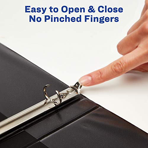 Avery Economy View 3 Ring Binders, 0.5" Round Rings, 100-Sheet Capacity, Black, (17701) (Pack of 12) - size: 0.5" (Pack of 3)