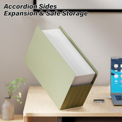 Ansook Legal Size Expanding File Folders,6 Pack Large Capacity 5.25" Expandable File Folders,Accordion File Organizer for Desk Cabinet,with Straight-Cut Tab,Office School Supplies - size: 5.25" Expansion, style: LEGAL (9.25"×14.75")
