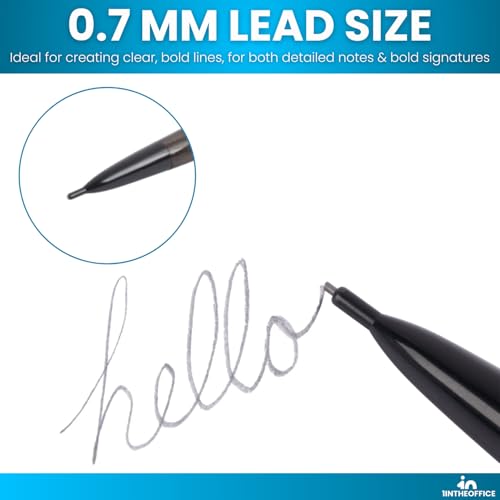 1InTheOffice Mechanical Pencils 0.7mm, HB2.5, Black Lead, 48 Pack