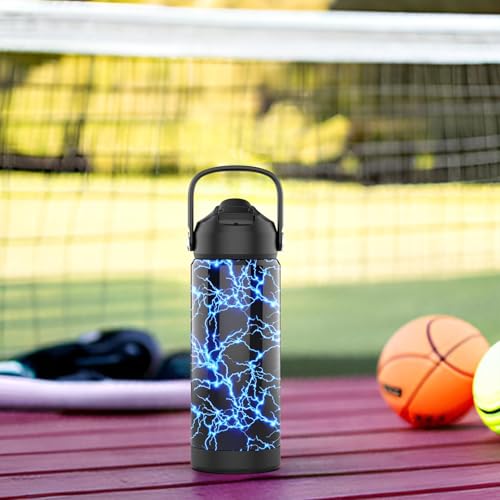 Kids Water Bottle with Straw,18 oz Boys Insulated Cups with Stainless Steel Leak Proof for School Boys Girls,Sport&Travel（Purple） - color: B13.Purple