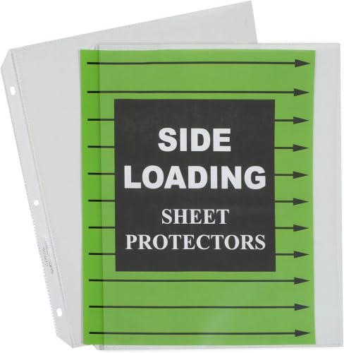 C-Line Side Loading Polypropylene Sheet Protectors, Clear, 2", 11 x 8.5, 50/Box (Pack of 10) - size: 11 X 8 1/2 (Pack of 10)
