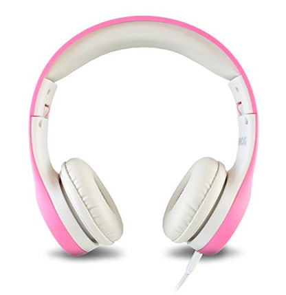 Children Kids Children's Volume Limited Headphones for Kids Foldable (Pink) - color: Pink