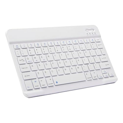 Bluetooth Keyboard Mini Wireless Keyboard for Apple iPad 10th/11 Generation, Amazon Fire HD 10/8 Max 11, Samsung Tablet, Android Phone - 10-Inch Slim, Portable, Rechargeable, White - color: 10 inch White