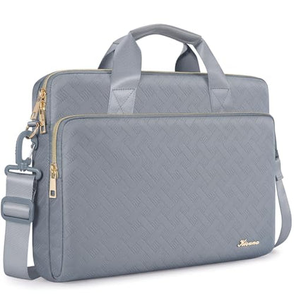KIZUNA Laptop Sleeve Case 14 Inch Computer Shoulder Bag for 15" MacBook air M4 M3 M2/Lenovo IdeaPad Slim 3i/15 Surface Laptop 7 6/IdeaPad Flex 5/14" Yoga Slim Pro X/Studio 2/HP/Dell,Grey - color: Grey, size: 14 Inch