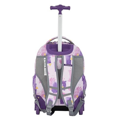 Travelers Club 4 Piece Rolling Backpack Set With Accessories, Water - color: Water