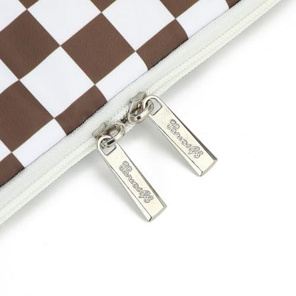 Canvaslife Laptop Sleeve Case Cover with Pocket for MacBook Pro 14 inch and 14 inch-14.4 inch HP, Lenovo, Dell, ASUS, Acer Notebook Computer (Brown Checker) - color: Brown Checker, size: 14 inch / 14.0 inch