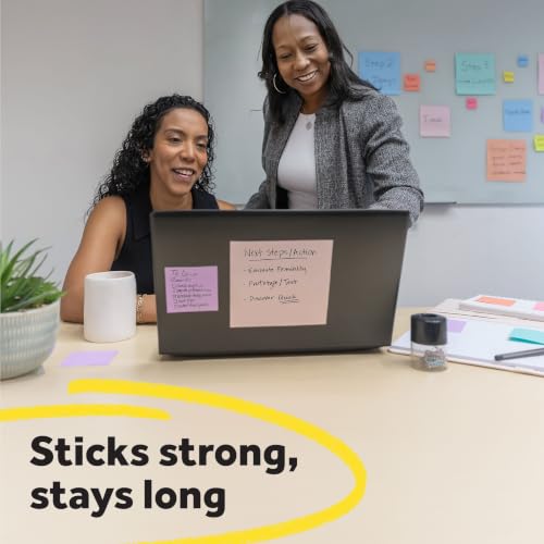 Post-it Super Sticky Big Notes, 8 in. x 8 in., Extra Large Sticky Notes in Fresh Mint, 2 Pads, 60 Sheets Total, Great for Vision Boards, Creative Projects, Study Spaces, Group Brainstorming, and More - color: Fresh Mint