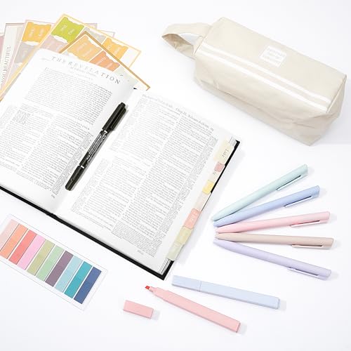 Vienrose Bible Journaling Kit Highlighters and Pens 75 Bible Tabs Basic | Bible study supplies, Bible study tools, Sincere Christmas gift, Believer, Women - color: Basic