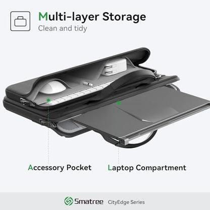Smatree CityEdge Laptop Sleeve Case for 14 inch MSI Modern 14 A10R/B4MW/B5M/B10M/B11M/C13M/C12M, for Prestige 14 Evo A12M/A11M, Prestige 14 A12U/A12S/A11S/A10S, for Summit E14 Flip Evo A12M Case(CE05)