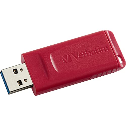 Verbatim 128GB Store 'N' Go USB Flash Drive, Red 98525 - size: 1 Count (Pack of 1)