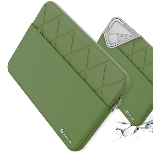 Smatree Laptop Sleeve for 14 inch Samsung Galaxy Chromebook Go | for 14 inch Samsung Galaxy Book Go 5G,Protective Case with Accessory Pocket,Patented Super Corner Design,Green (E415G) - color: Elite-Green, size: for Samsung 14inch Galaxy Book Go(E415)