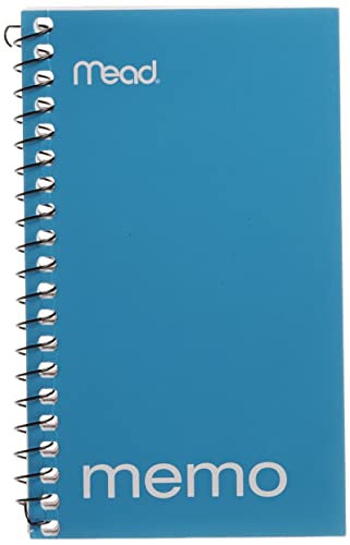 Mead Memo Book, College Ruled, 5 x 3 Inches, Wirebound, 60 Sheets, Assorted (45534)