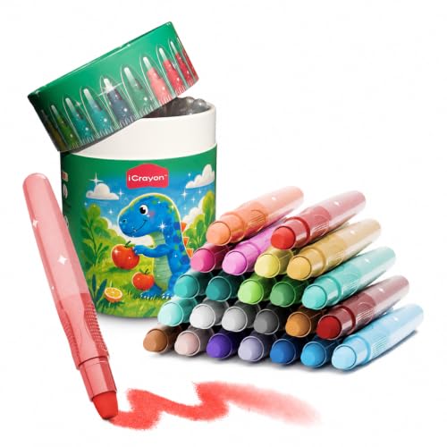 24 Colors Sparkling Metallic Watercolor Gel Crayons, Glitter Twistable Crayons for Toddlers, Non-Toxic, Hands Cleand, Washable, Coloring Gifts for Boys and Girls