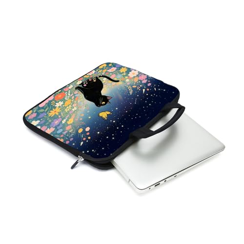 AMARY Laptop Sleeves 11.6" 12" Laptop Handle Bag Neoprene Notebook Carrying Pouch Chromebook Sleeves case (Cat-1) - color: Cat-1