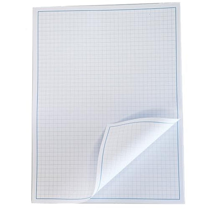Reskid Blueprint and Graph Paper Pad - 50 Sheets Per Pad - 70lb Text - For Drawing, Designing, and More - Perfect Tool for Young Artists, Budding Designers, and Classroom Use (5, 9x12) - size: 9x12