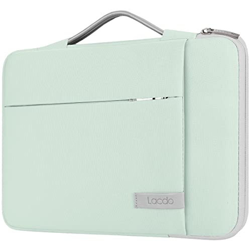 Lacdo 360° Protective Laptop Sleeve Case for 13 inch MacBook Air M5 A3449 (2026), M4 A3240 2025, M3 A3113 A2681 A2337 | 13" MacBook Neo A18 Pro A3404 (2026) | iPad Air/Pro 13 M5 Computer Bag, Green - color: Green, size: New MacBook Air/Neo/Pro 13 Inch
