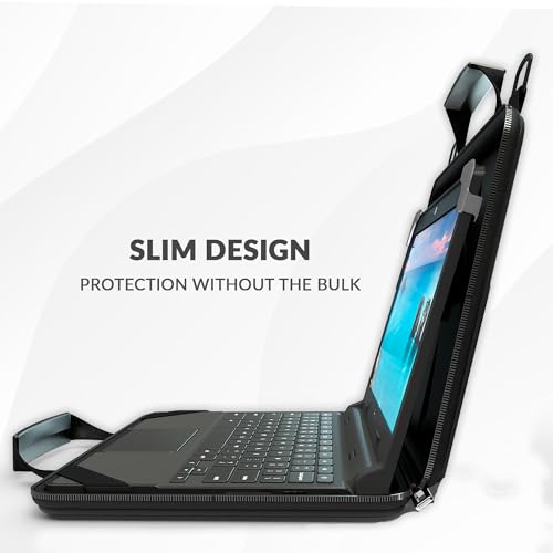 UZBL 11-11.6 Inch Always-on Chromebook Protective Hard Shell Case Cover with Shoulder Strap, Fits MacBook Neo 13 inch - size: 20 Pack