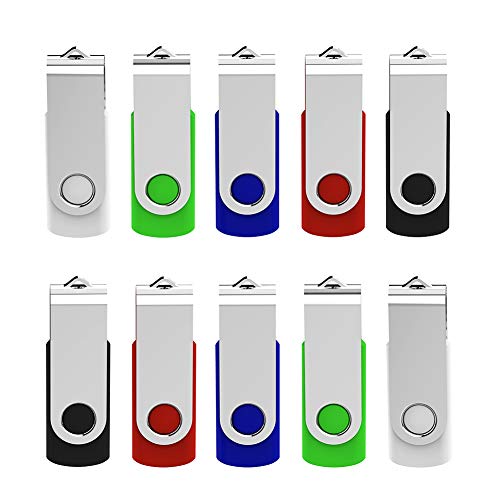 KEXIN 64GB USB Flash Drives 10 Pack - Thumb Drive USB Stick Jump Drive USB 2.0 - color: Colorful, size: 64G