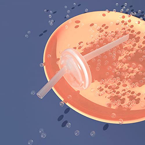 빨대 달린 아동용 물병, 334.5g(11.5온스) 스테인리스 스틸 진공 단열 컵, 학교용 뚜껑 포함 (그린) - color: 초록색.