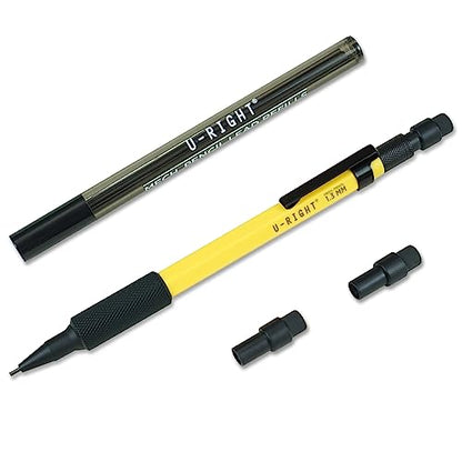 U-RIGHT 1.3 mm Mechanical Pencil Yellow Weatherproof - color: Yellow